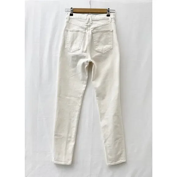 SLVRLAKE Beatnik Slim Fit High Rise Jeans White Wash Women's Size 27 - Picture 8 of 16